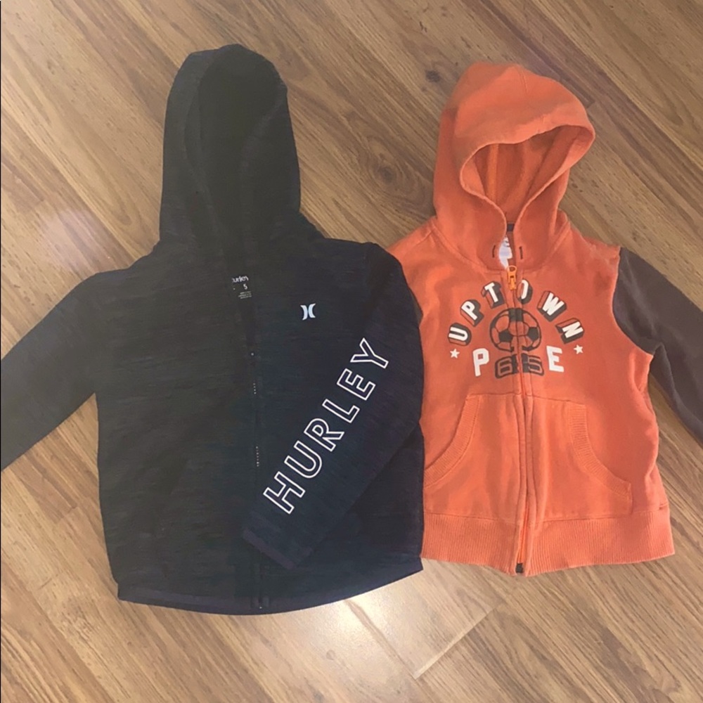 Boys 5T zip up hoodie bundle